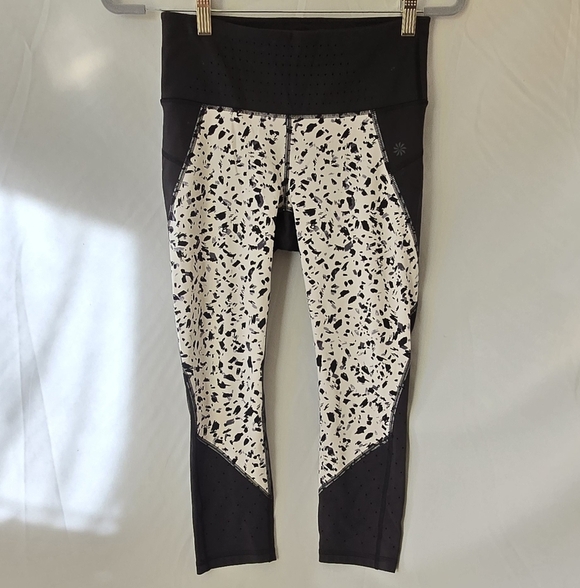 Athleta women S printed stealth tru-cool capri leggings athletic wear high rise, - Picture 3 of 12